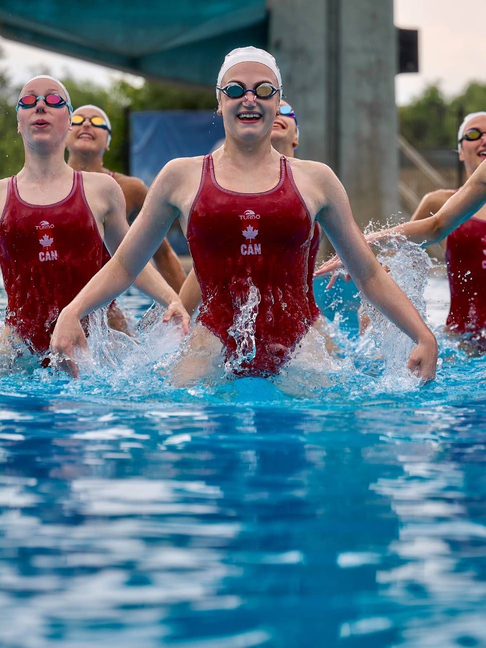 swimmers in water